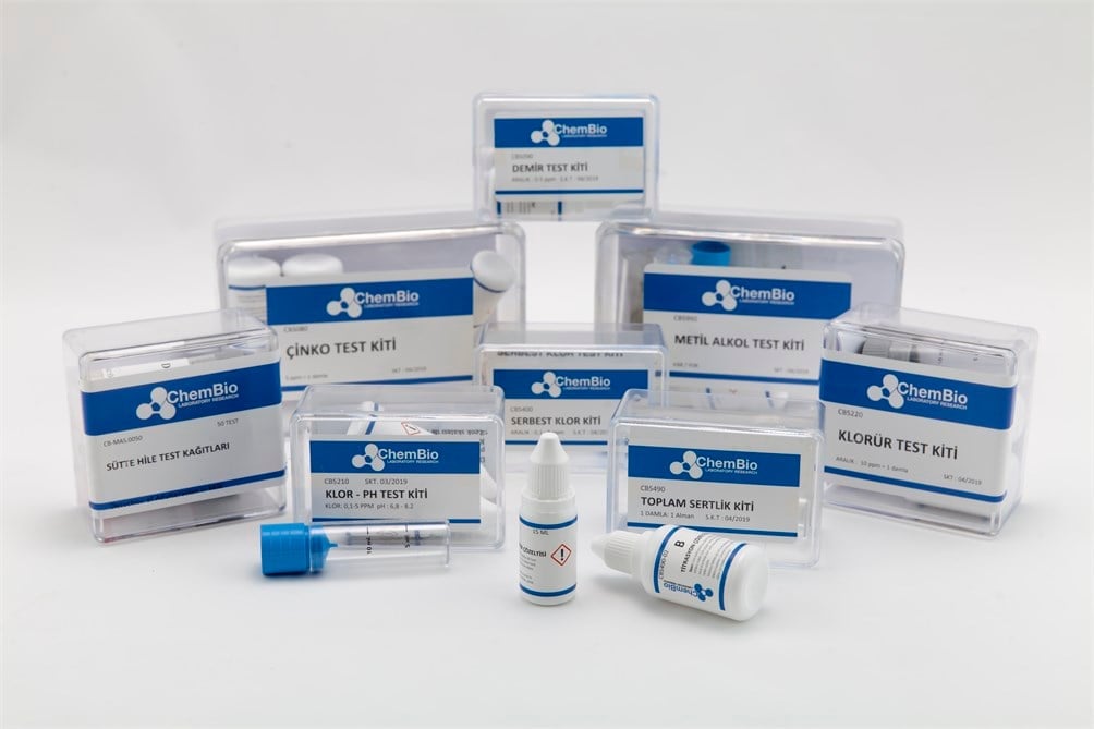 Serbest Klor Kiti (0,1 - 0,3 - 0,5 - 1 - 3 - 5 ppm)