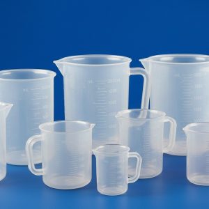 Beher Kulplu Plastik 250 ml - Kabartma Dereceli
