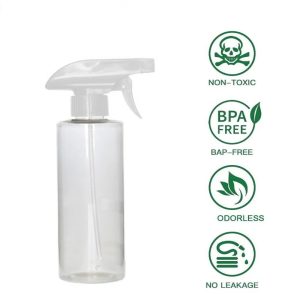 Plastik Sprey Şişesi 400 ml - Şeffaf PP Spreyli Şişe