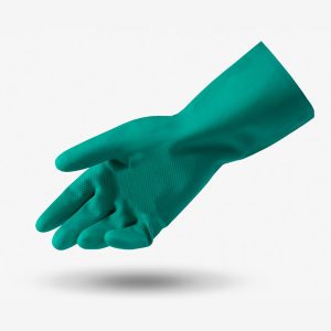 Nitril Eldiven Yeşil L - Kimyasal Asit Eldiveni - 15 Mil