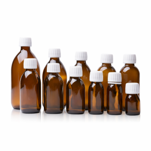 Amber Cam Şişe 100 ml - Kahverengi Ecza Şişesi